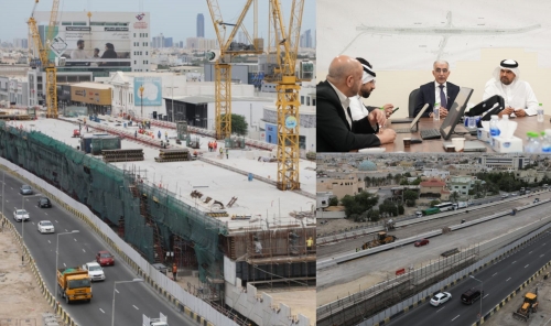 وزير الأشغال يتفقد سير العمل في جسر تقاطع عيسى الشمالي
